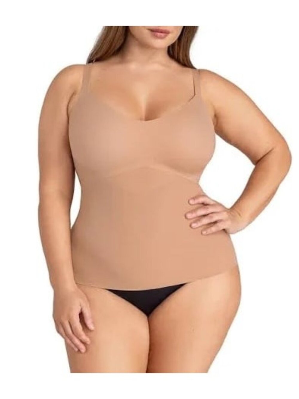 Honeylove LiftWear Cami Women's 2X Cinnamon Wireless Support Nude